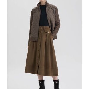 Hunter Faux Suede Midi Skirt